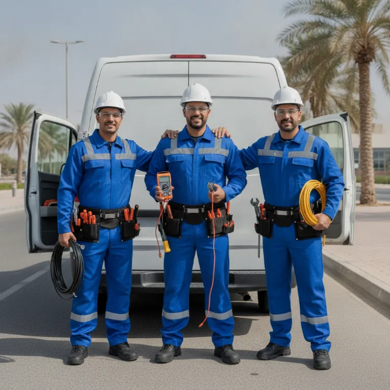 Electrician team in Abu Dhabi